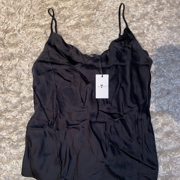 7 For All Mankind Cowl Neck Slip Tank - Picture 4 of 6